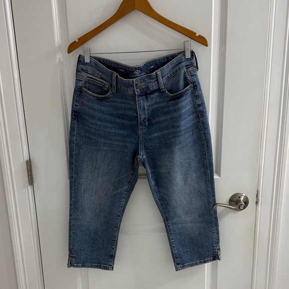 St. John's Bay Denim - St. John's Bay Light Blue Capri Jeans